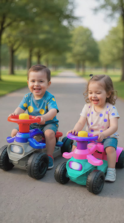 Carrinho Andador ZigZaggy Amarelo Infantil | +18 meses | 16Kg | Inmetro