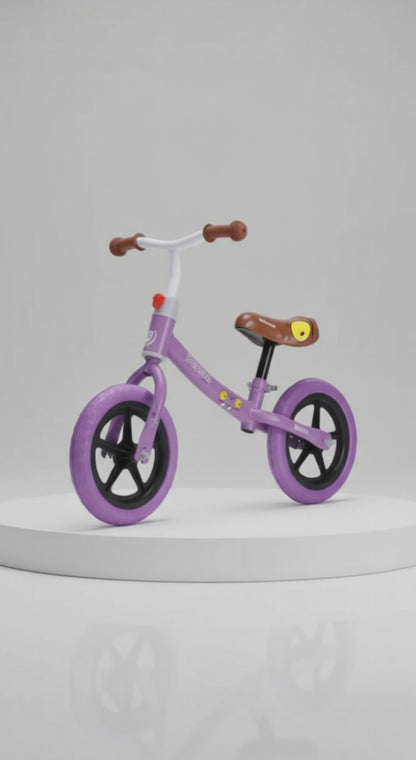 Bicicleta Balance Equilíbrio Style Personagem Aro 12 Manopla Ergonômica Banco Estofado, Aço Carbono